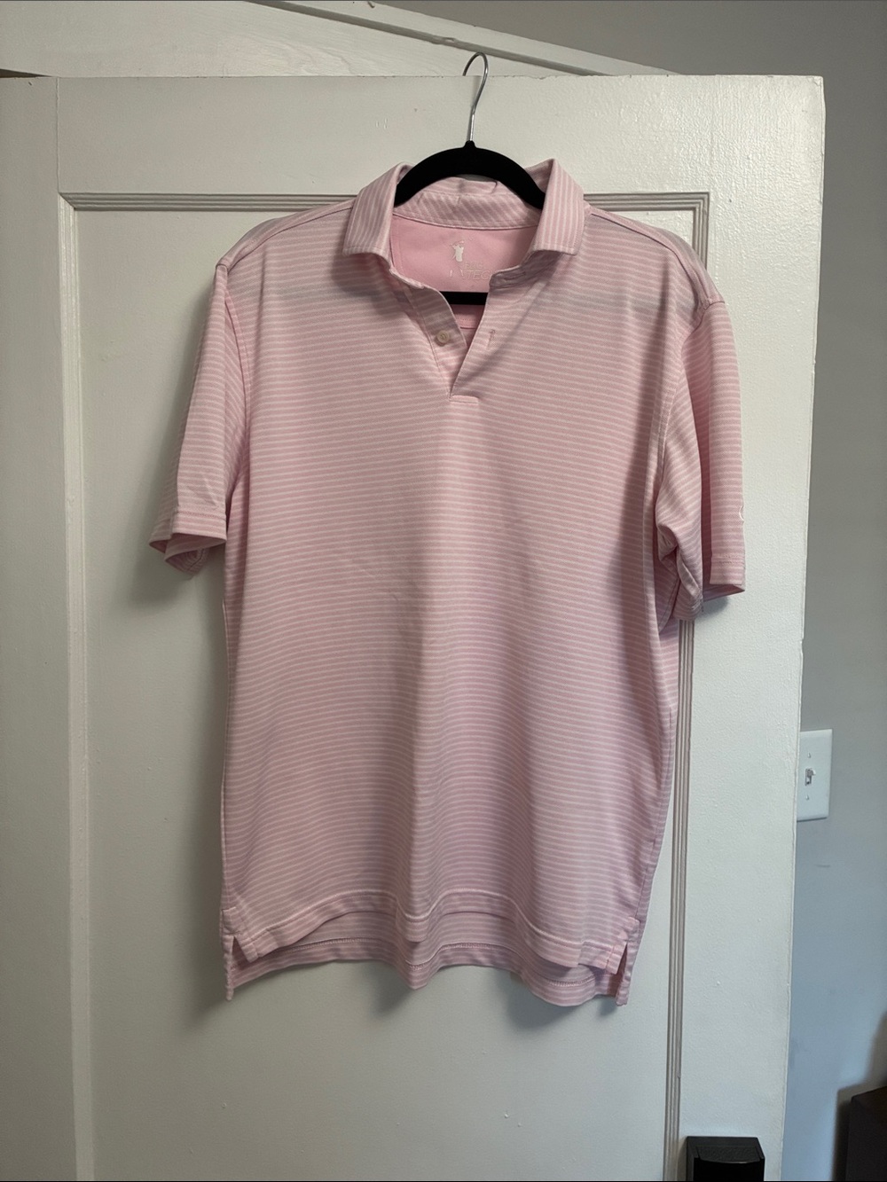 Carolina Golf Club Pink & White Striped Polo